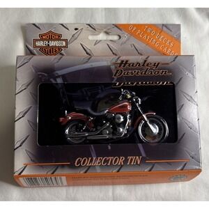 Harley Davidson Playing Cards‎ Collector Tin Unisex Silver Excellent Limited Ed